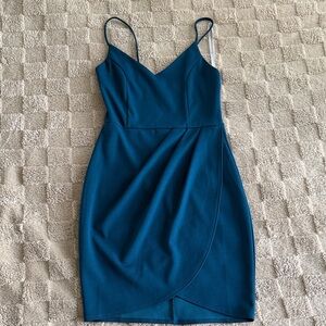 Lulus Bodycon Dress Teal Blue - S - EUC